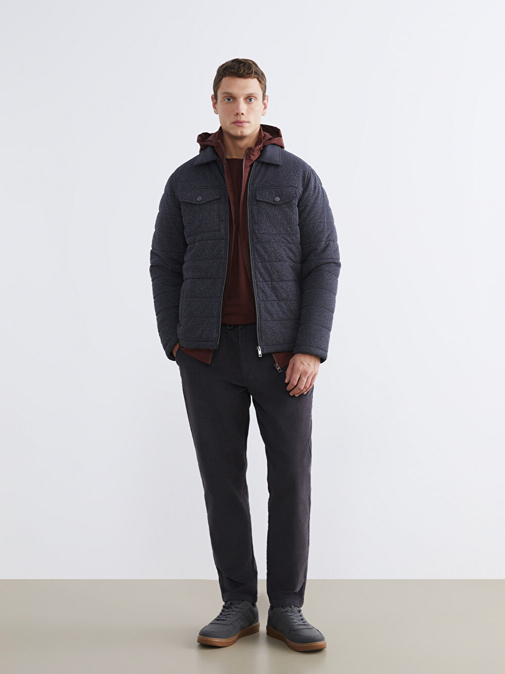 Standard Fit Men's Wool Coat-1