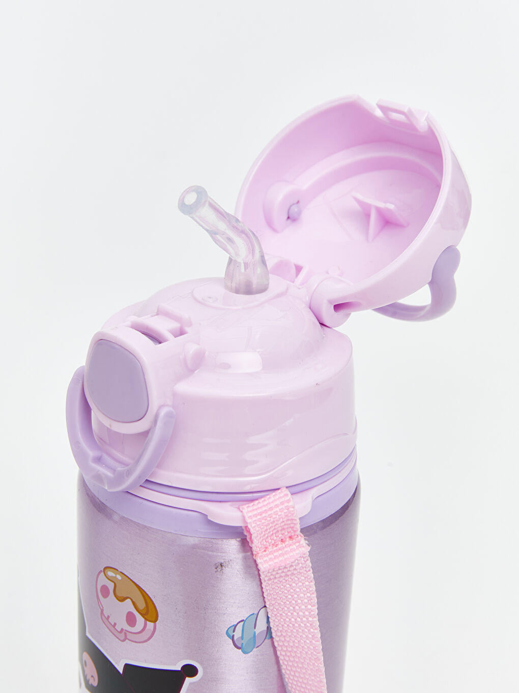 Girls' Kuromi Print Water Bottle, 500 ml-1