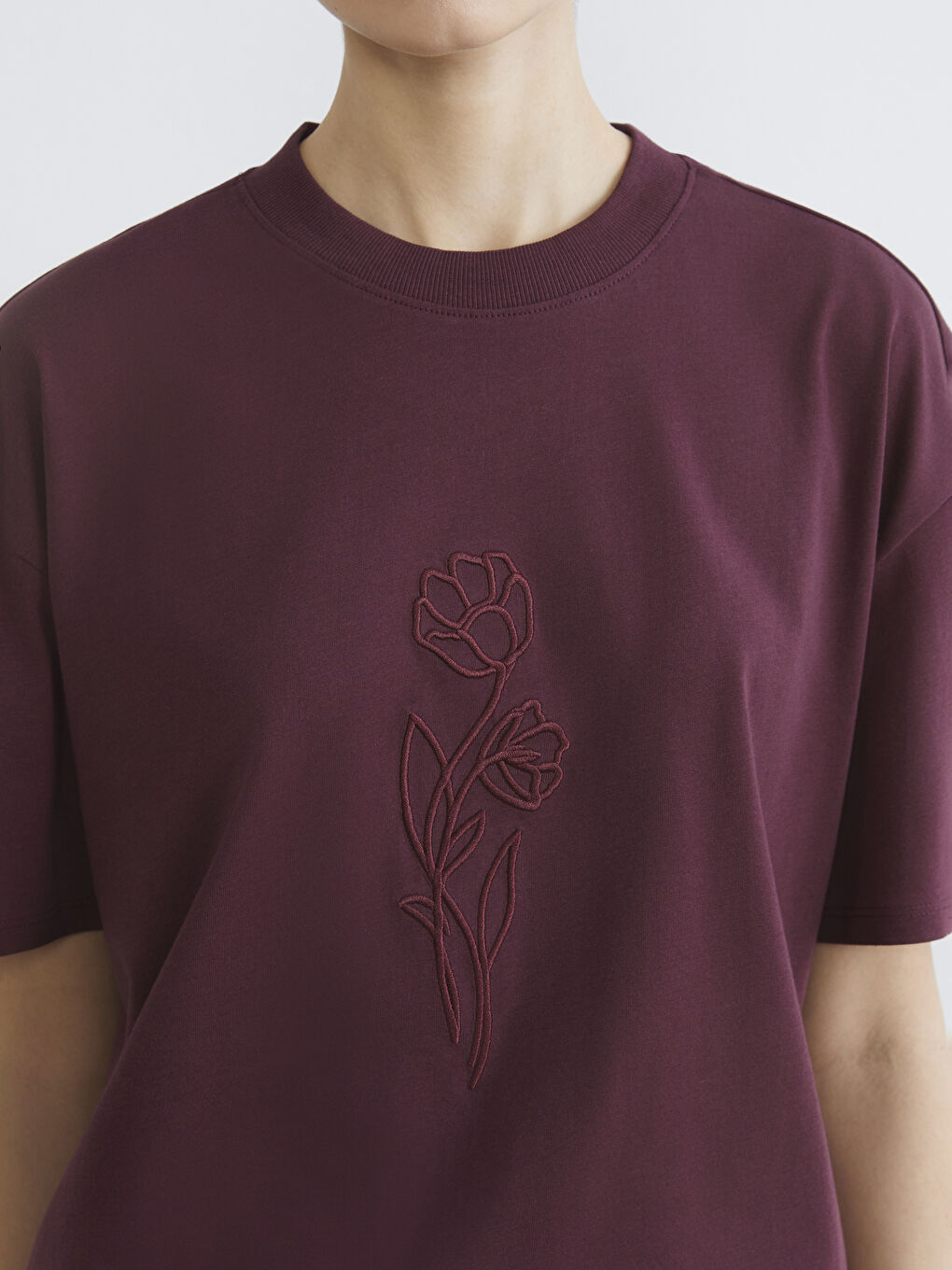 تیشێرت شەرابی ژن-2