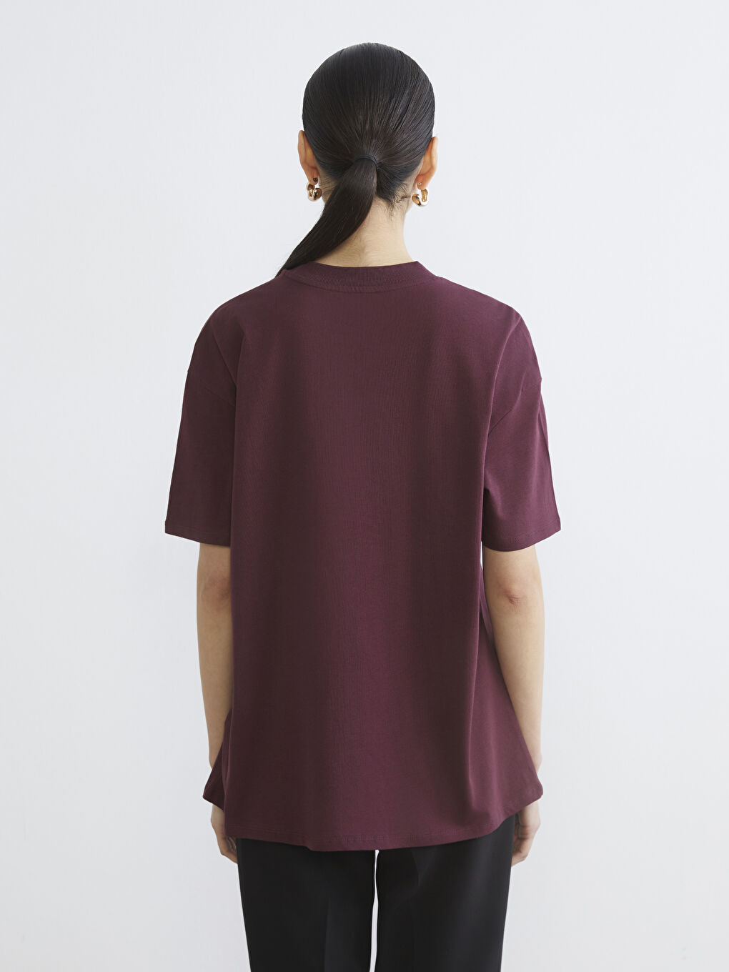 تیشێرت شەرابی ژن-3