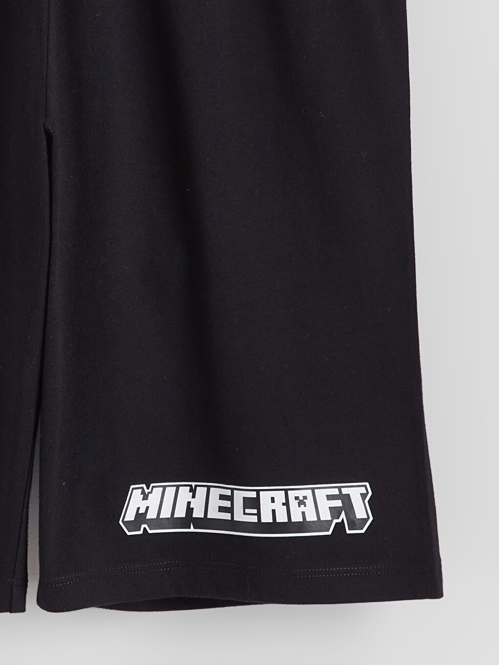 Beyaz Minecraft Baskılı Erkek Çocuk Şortlu Pijama Takımı-5
