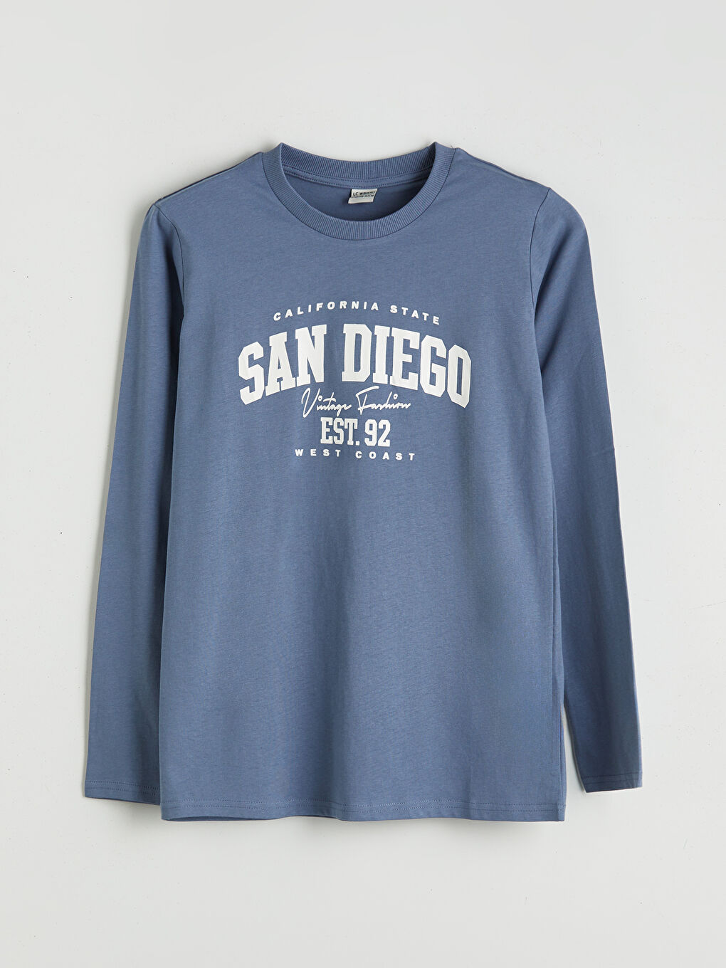 Mavi Baskılı Erkek Çocuk Tişört