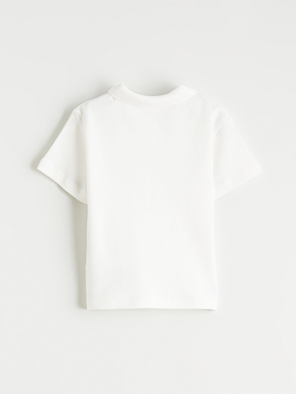 Ekru Polo Yaka Erkek Bebek Tişört-1