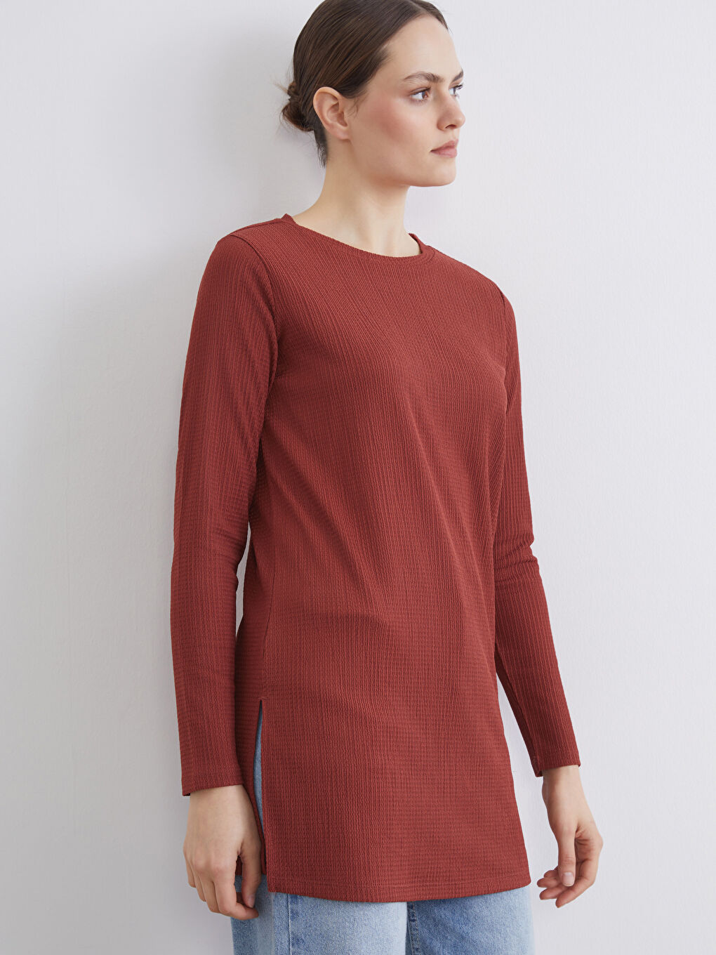 تونيك برتقالي امرأة