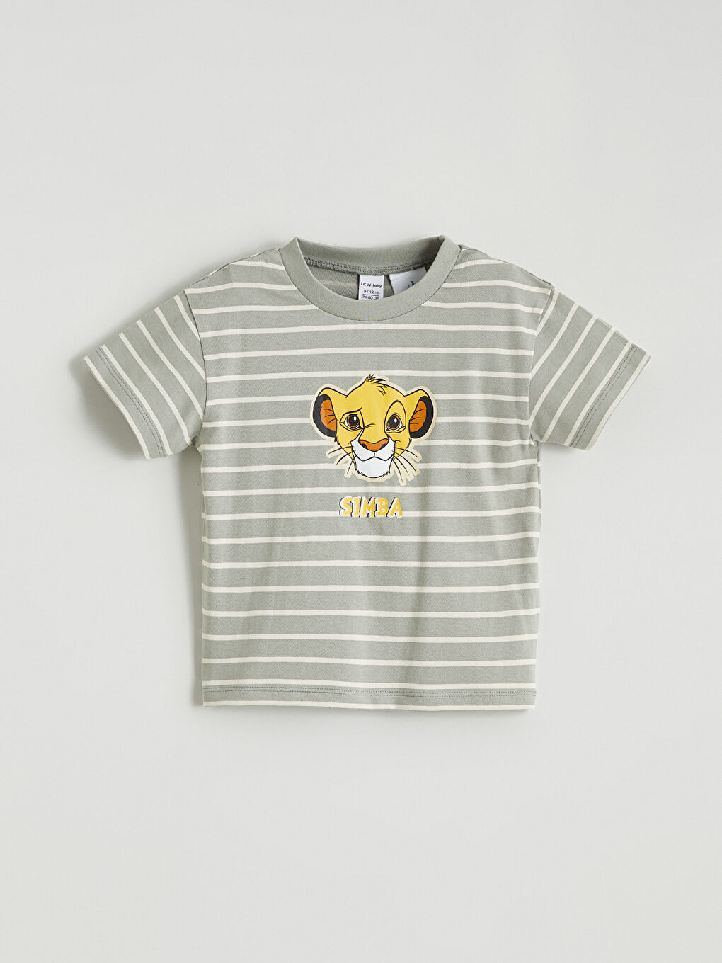 Yeşil Aslan Kral Baskılı Erkek Bebek Tişört ve Şort-1