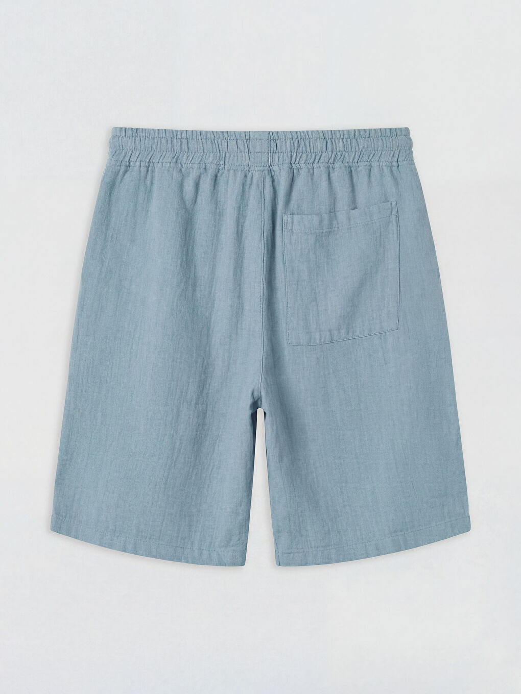 Mavi Loose Fit Müslin Erkek Şort-5