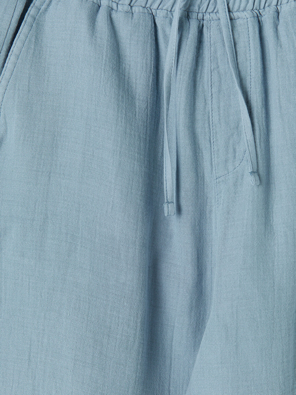 Mavi Loose Fit Müslin Erkek Şort-6