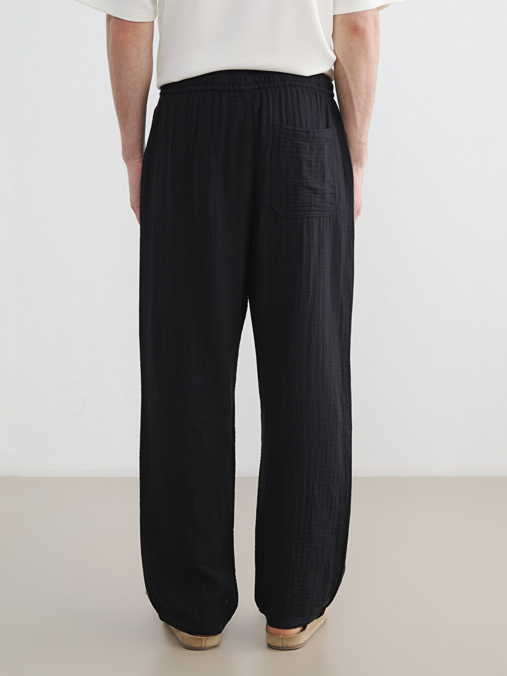Muslin Men's Wide Fit Trousers-7