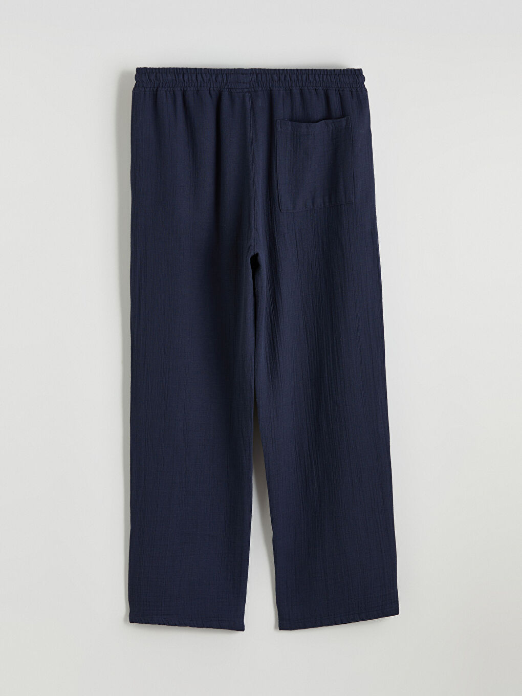 Lacivert Rahat Kalıp Müslin Erkek Pantolon-7
