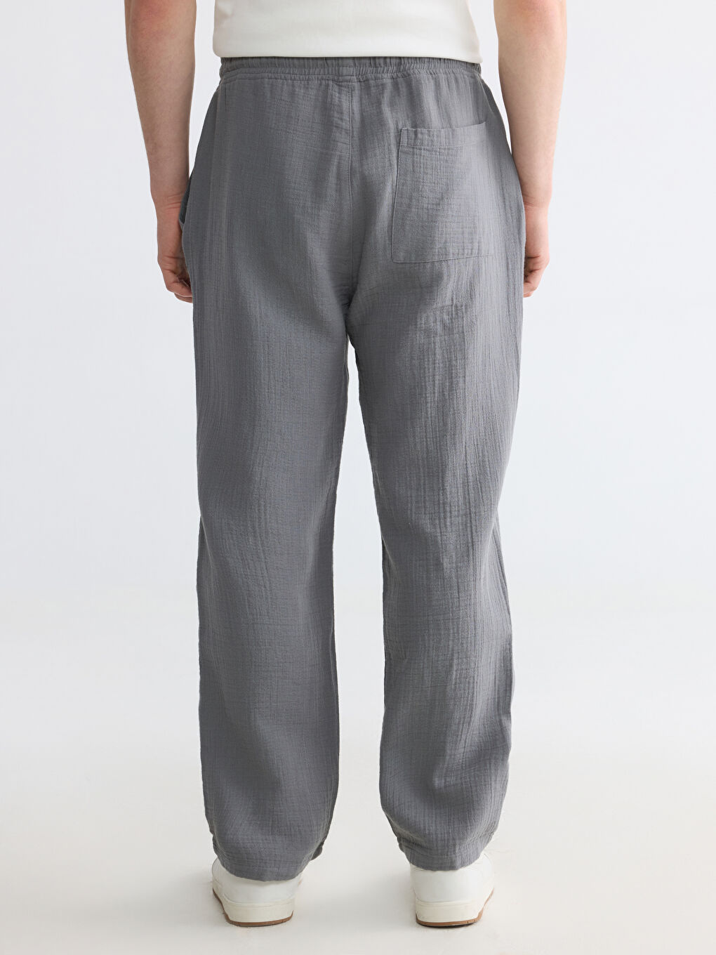 Loose Fit Men's Muslin Trousers-8