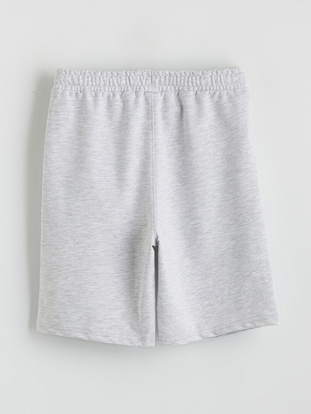 Gri Beli Lastikli Erkek Çocuk Şort-1