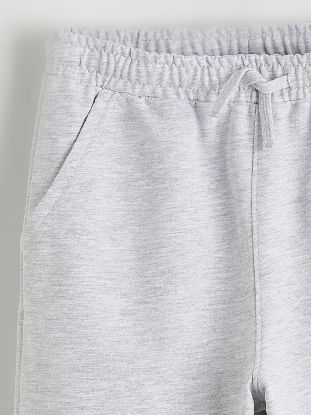 Gri Beli Lastikli Erkek Çocuk Şort-2