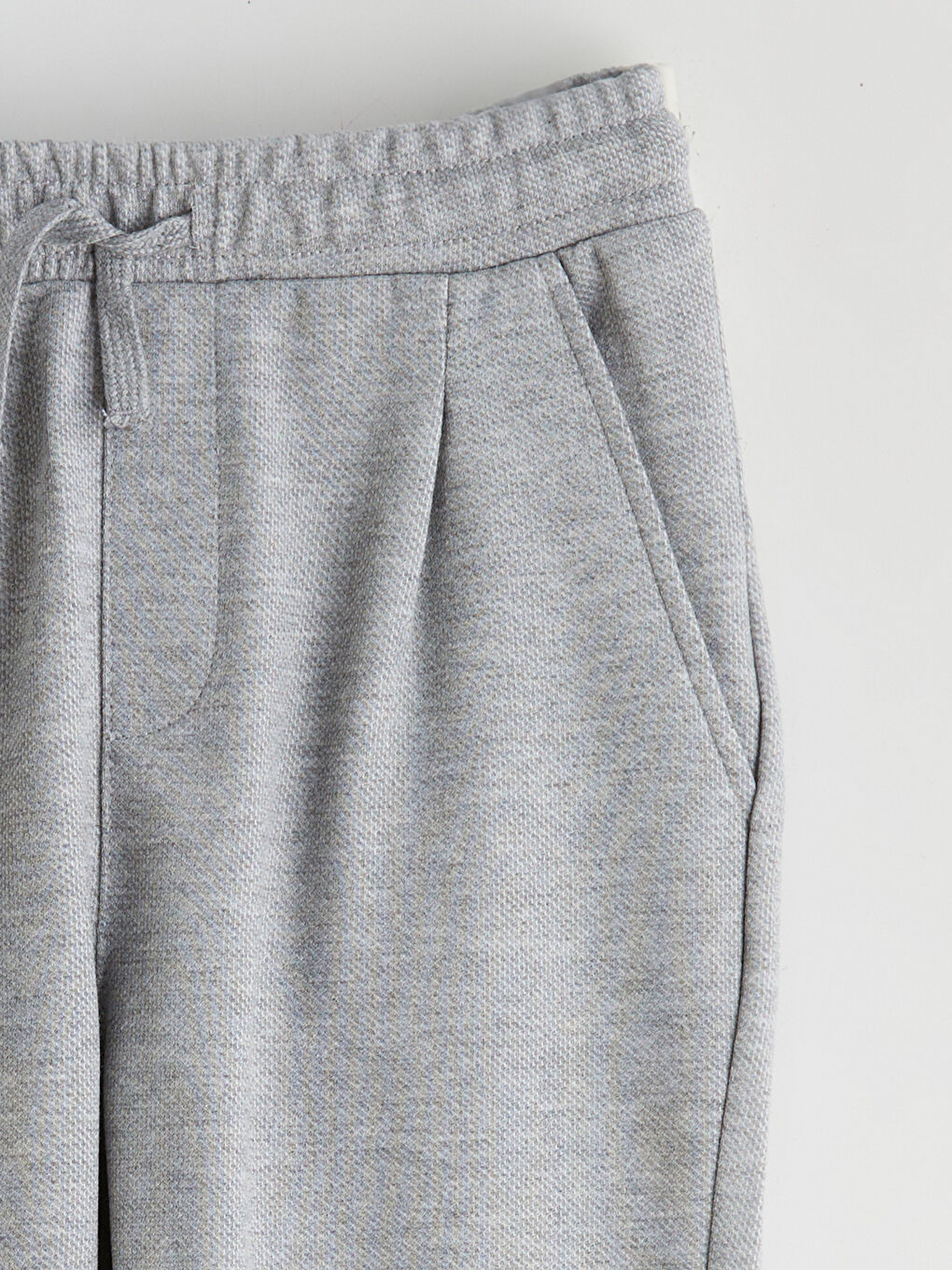 Gri Beli Lastikli Erkek Çocuk Pantolon-1