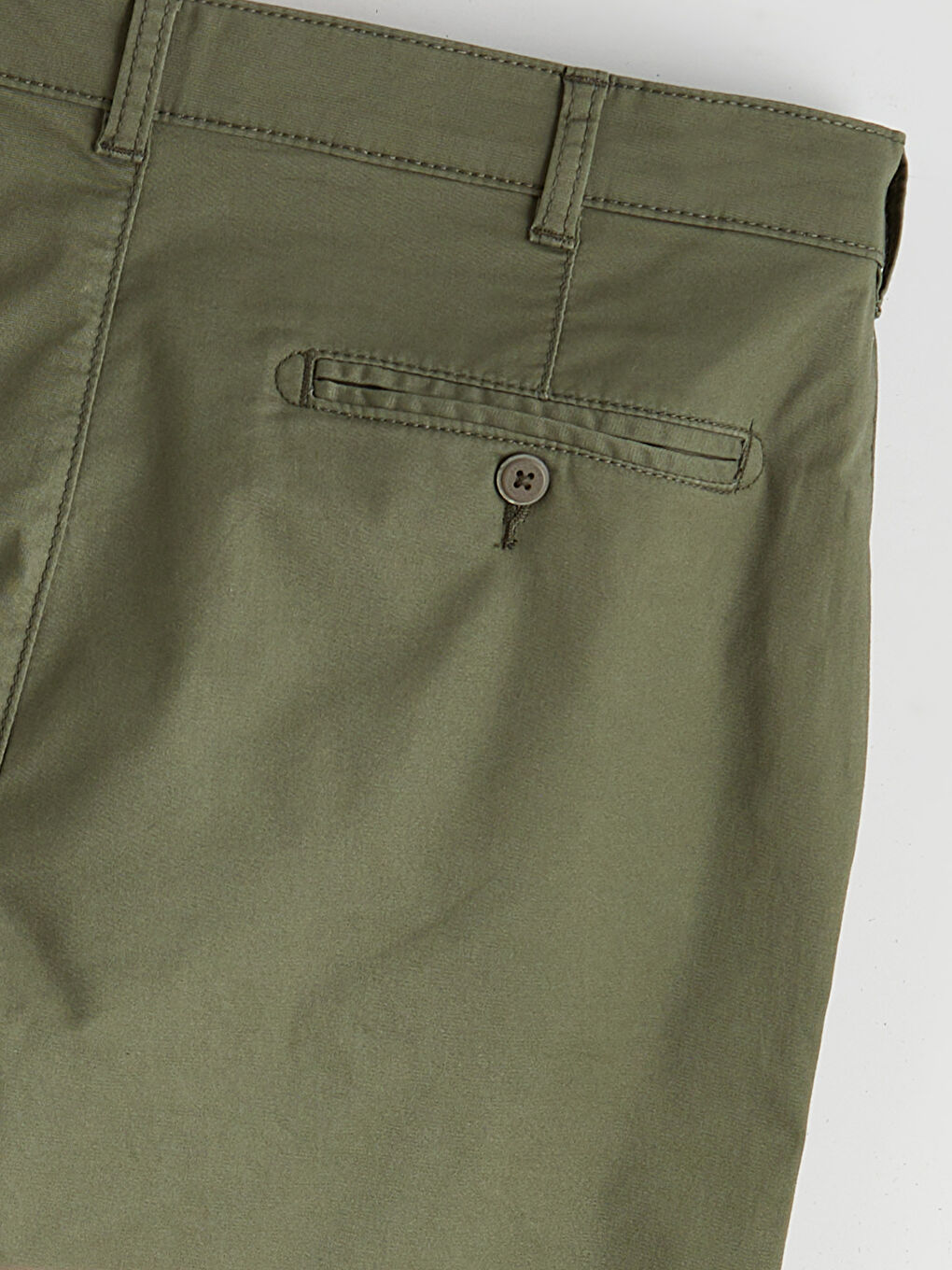 Haki Standart Kalıp Erkek Chino Pantolon-5