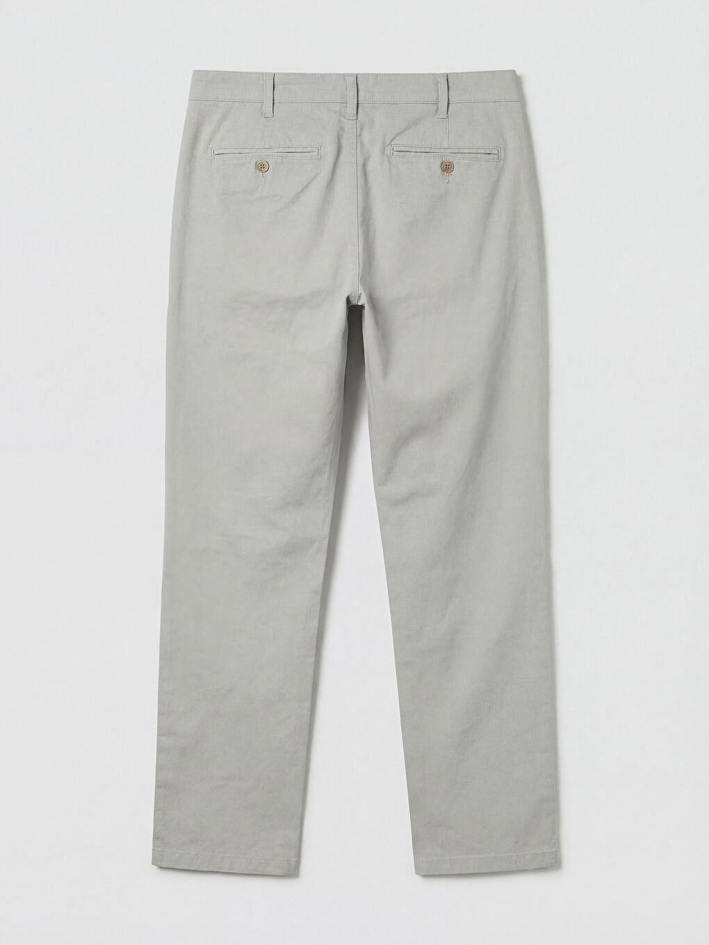 Gri Standart Kalıp Erkek Chino Pantolon-1