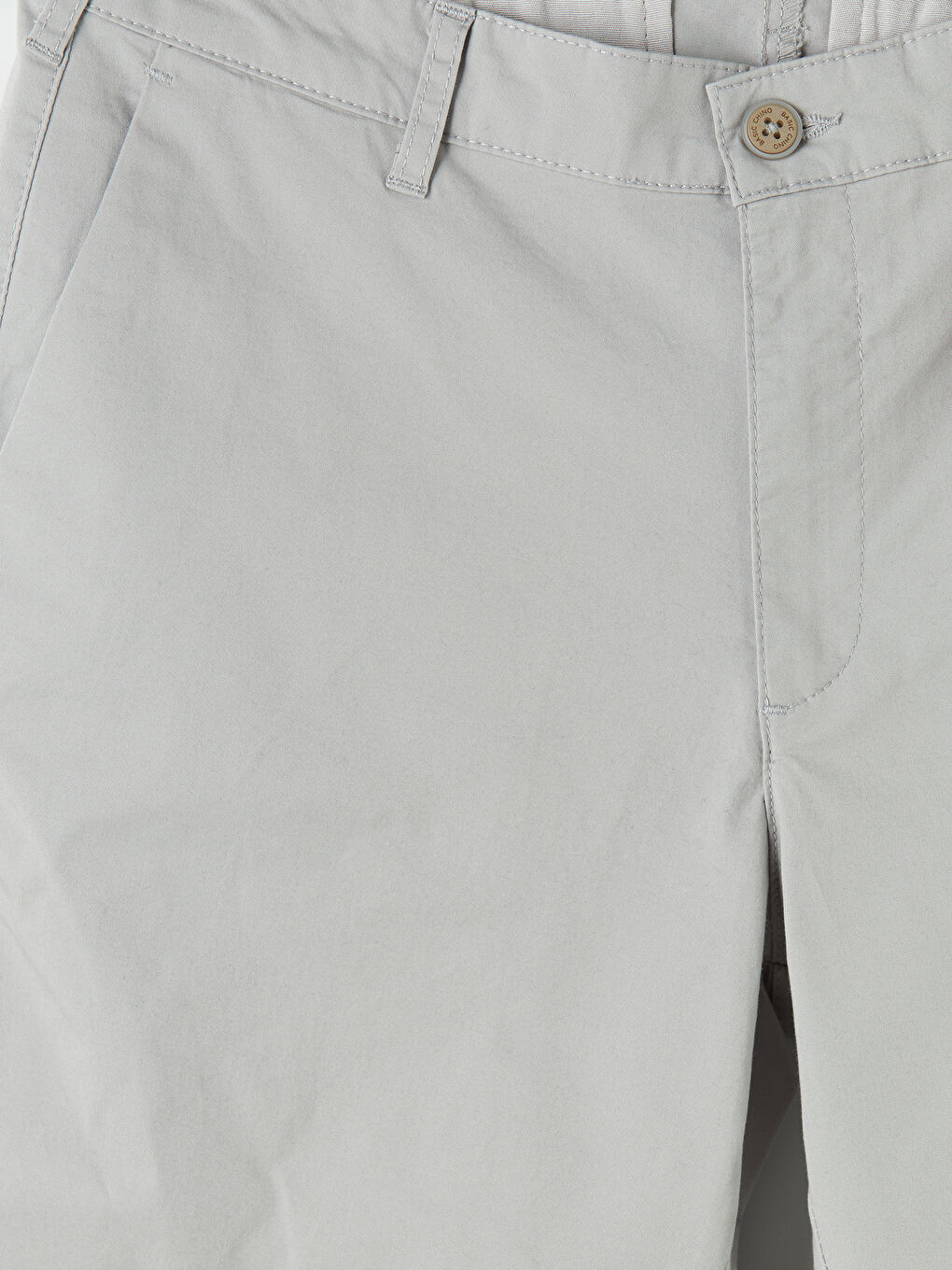 Gri Standart Kalıp Erkek Chino Pantolon-2