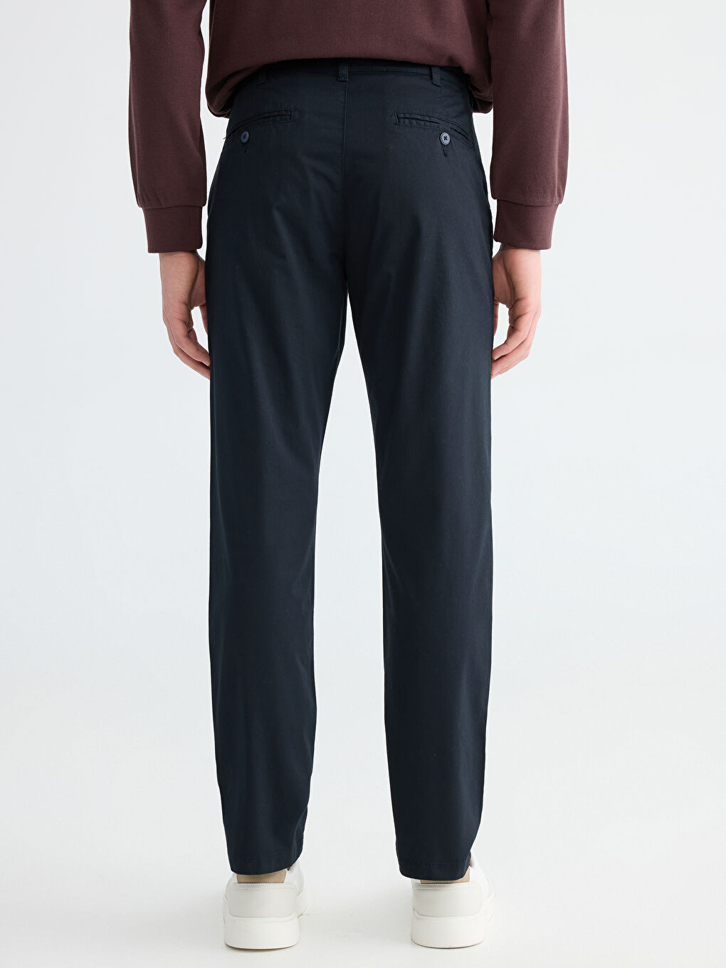 Lacivert Standart Kalıp Erkek Chino Pantolon-3