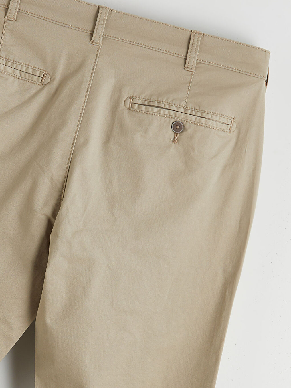 Bej Standart Kalıp Erkek Chino Pantolon-5