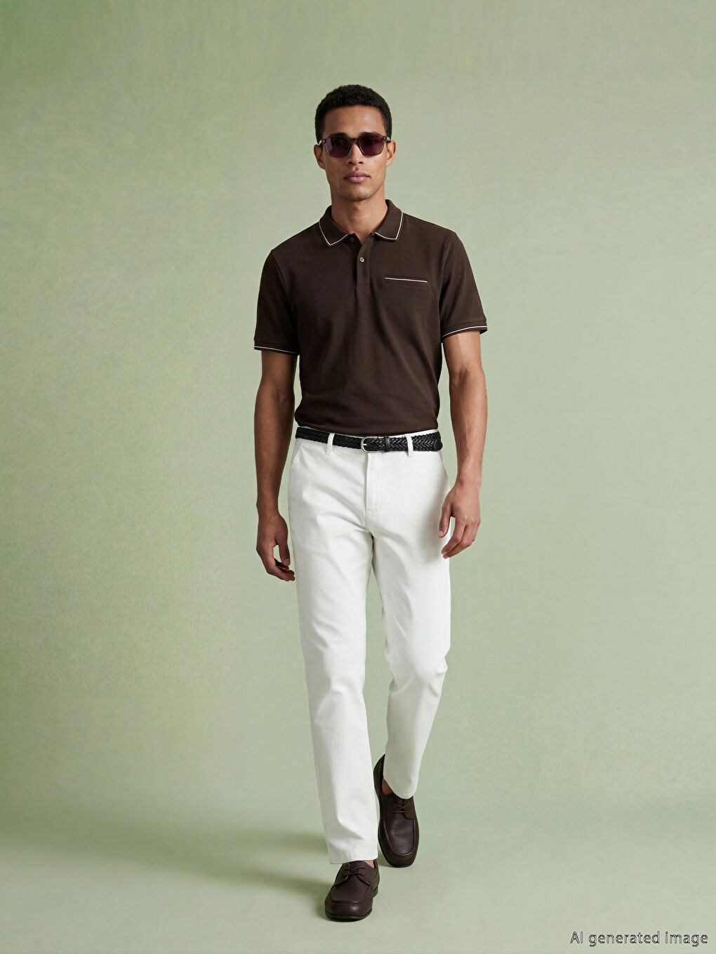 Gri Standart Kalıp Erkek Chino Pantolon-1