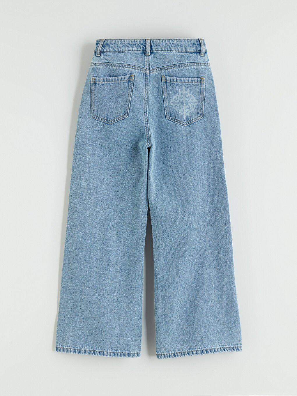 بنطلونات جينز واسعة للبنات-2