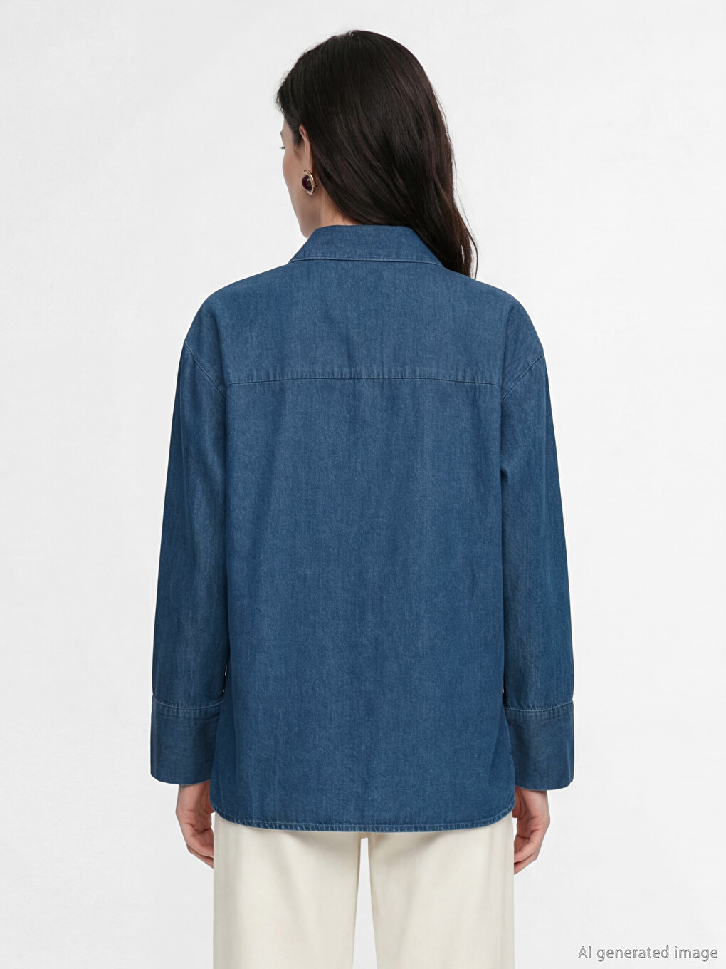 Woman Indigo Shirt Tunic-3