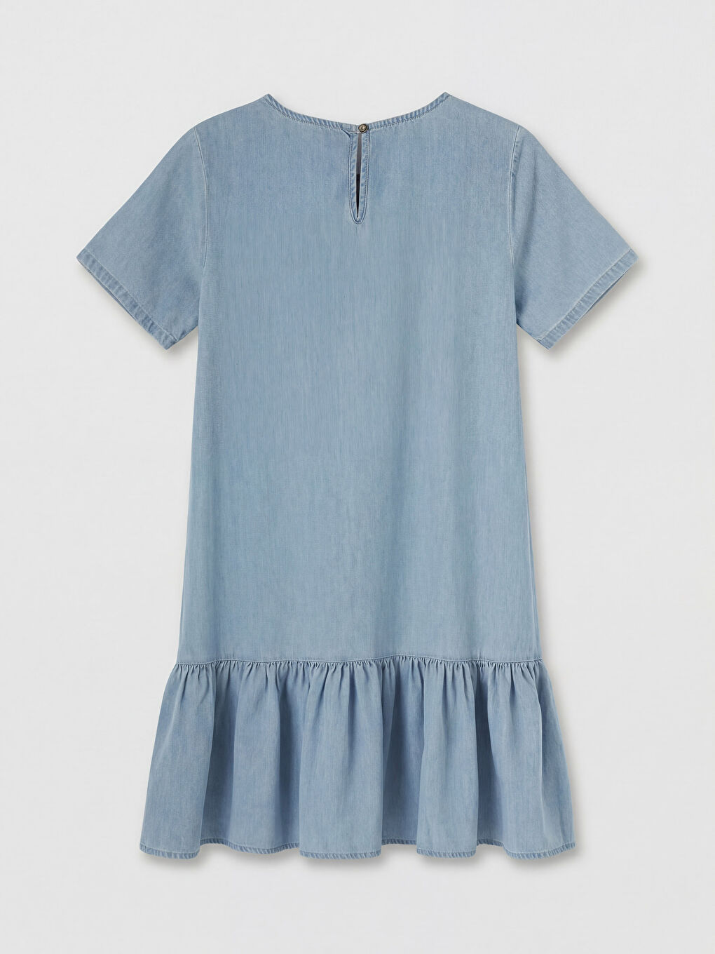 Жена Индиго Рокля от дънков плат-5