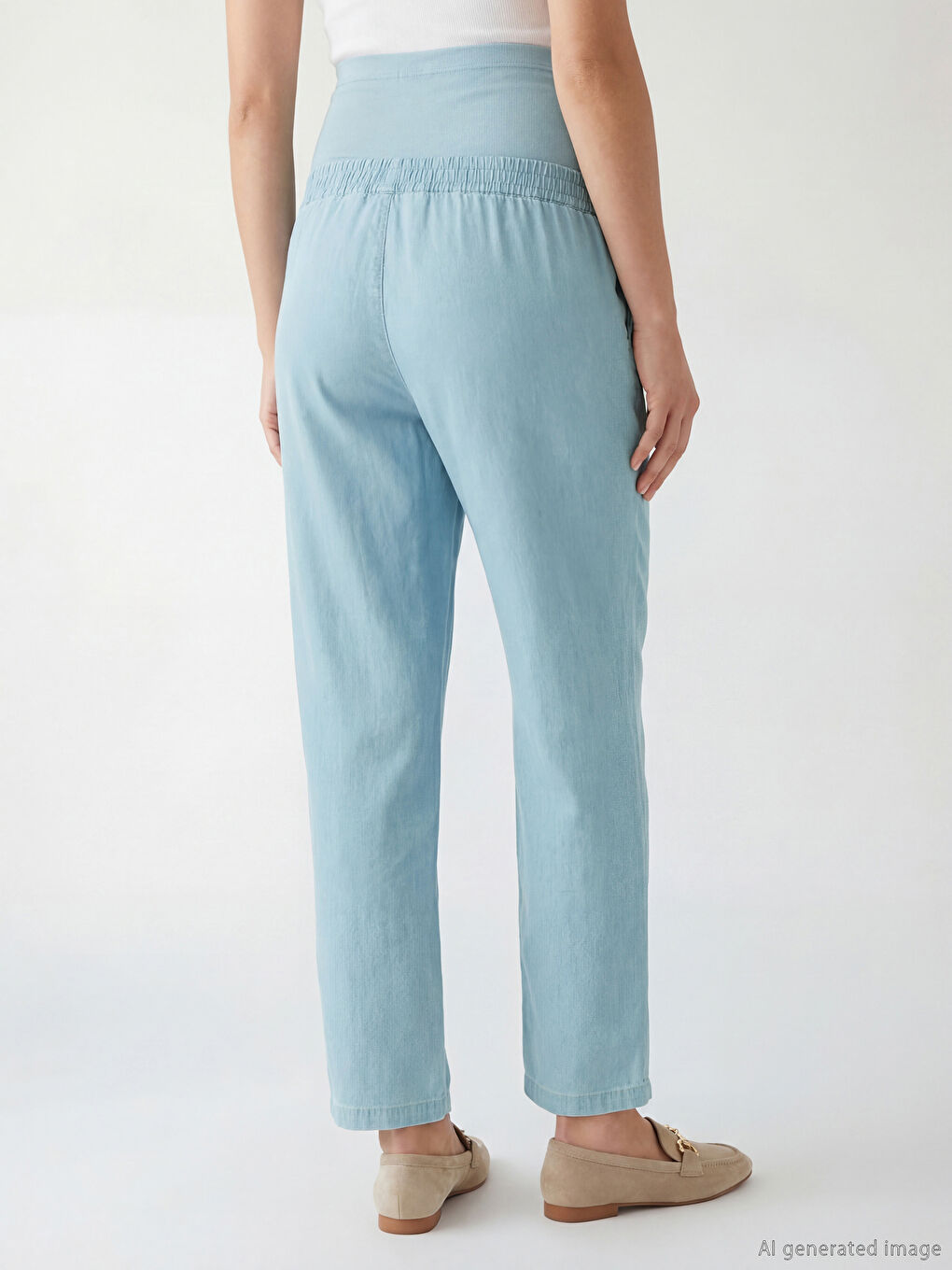 Over Bump Panel Mom Fit Maternity ჯინსი-2