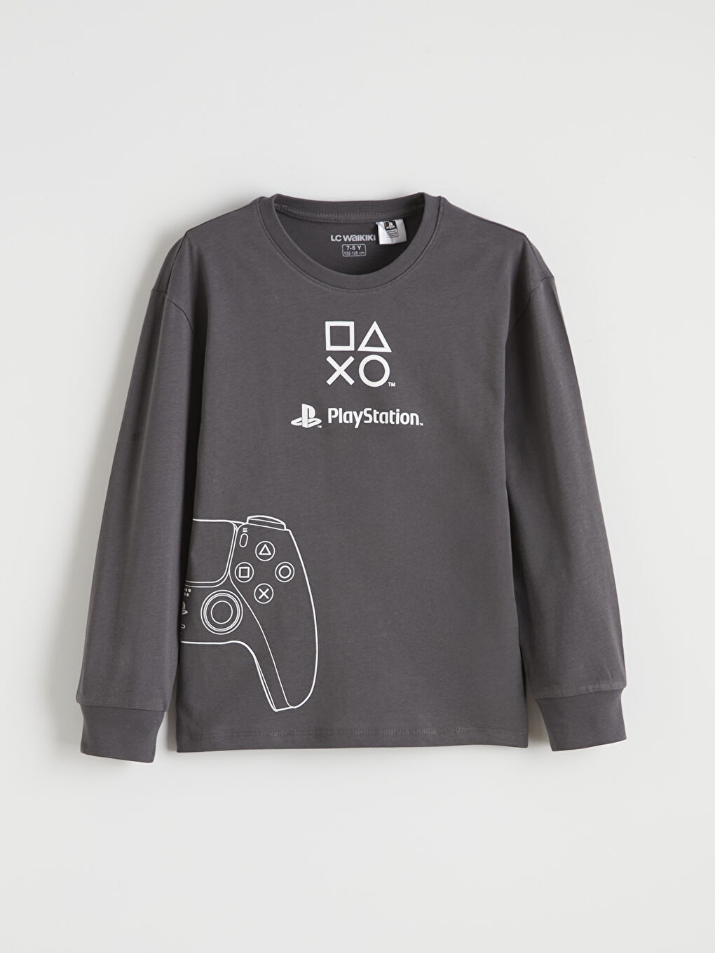 Gri PlayStation Baskılı Erkek Çocuk Pijama Takımı-3