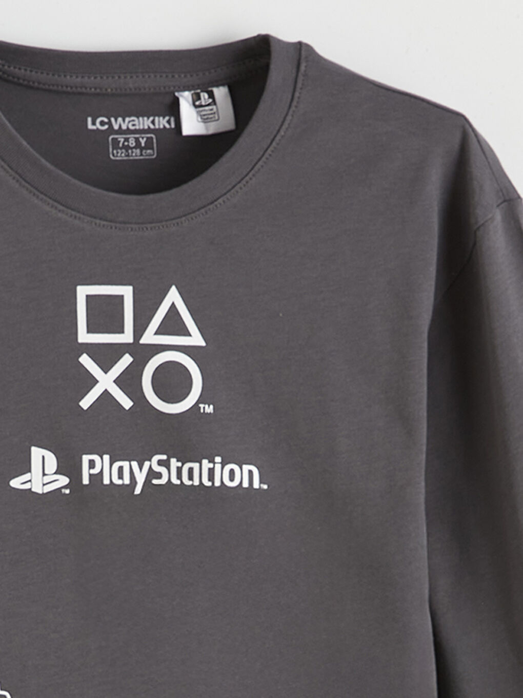 Gri PlayStation Baskılı Erkek Çocuk Pijama Takımı-5