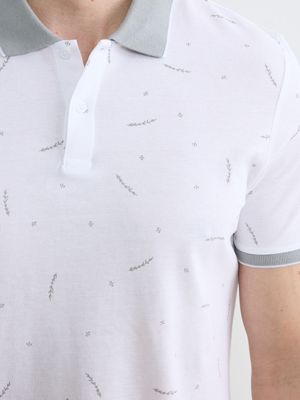 Polo Collar Pique Men's T-Shirt-2