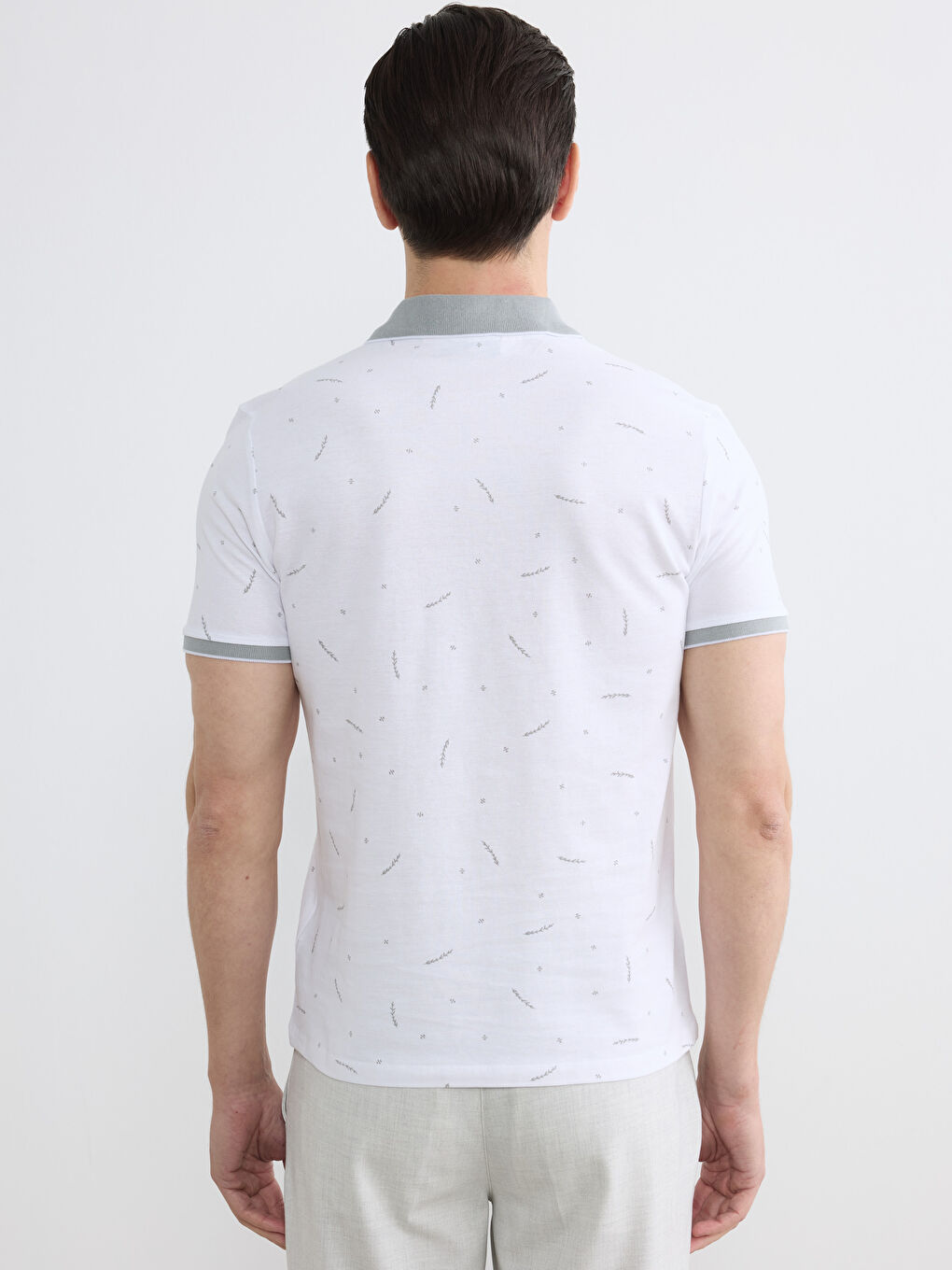 Polo Collar Pique Men's T-Shirt-3