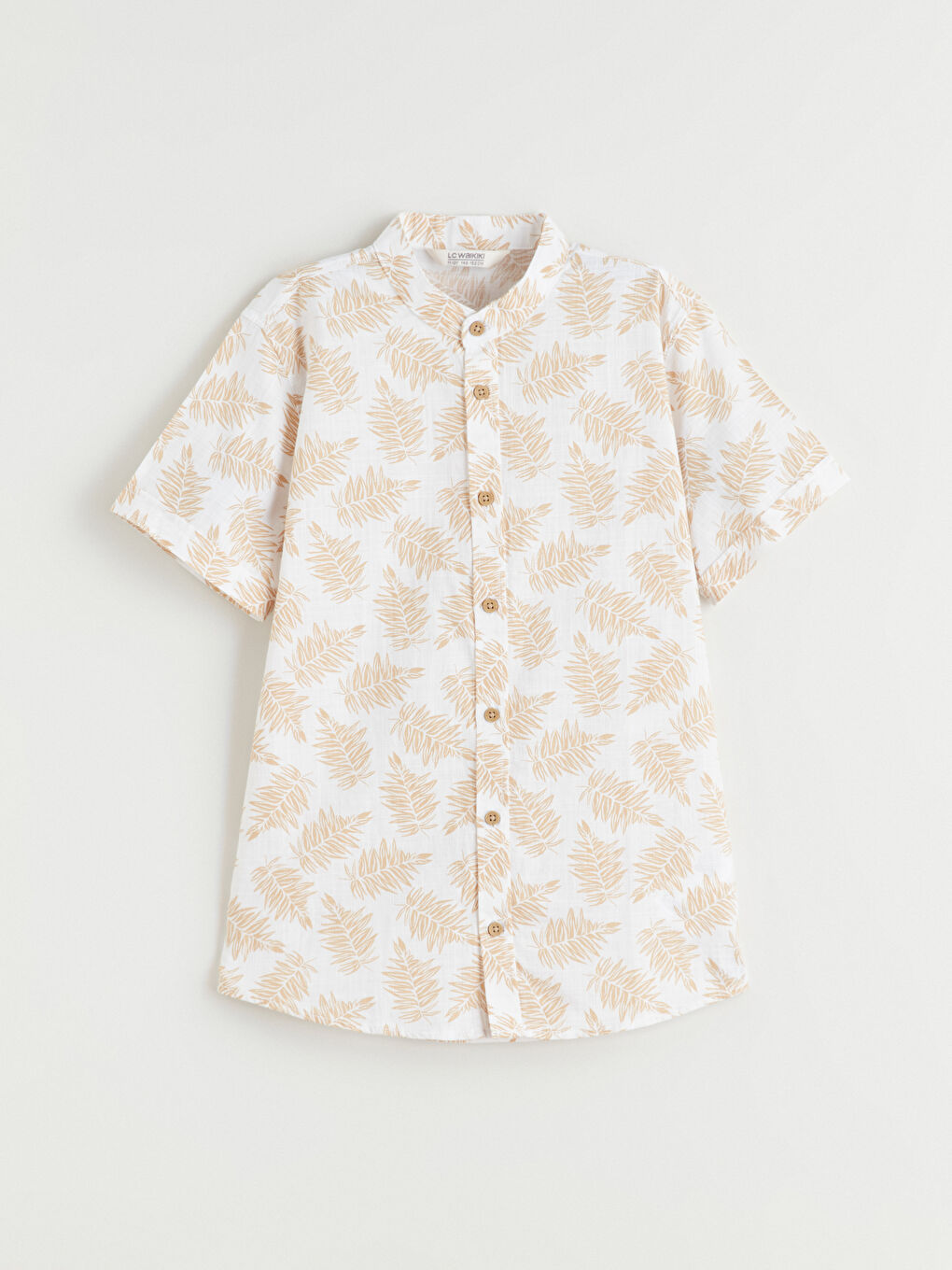 Mandarin Collar Shirt and Shorts-1