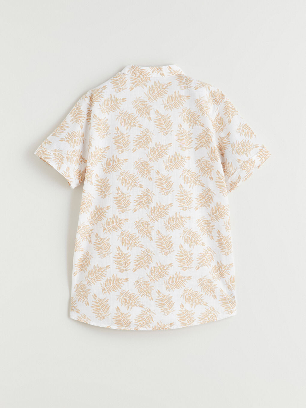 Mandarin Collar Shirt and Shorts-3