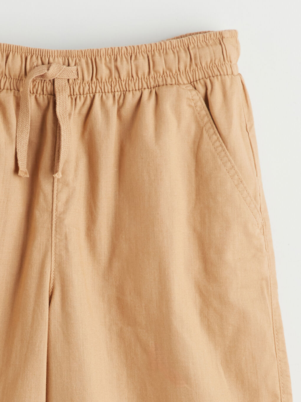 Mandarin Collar Shirt and Shorts-5