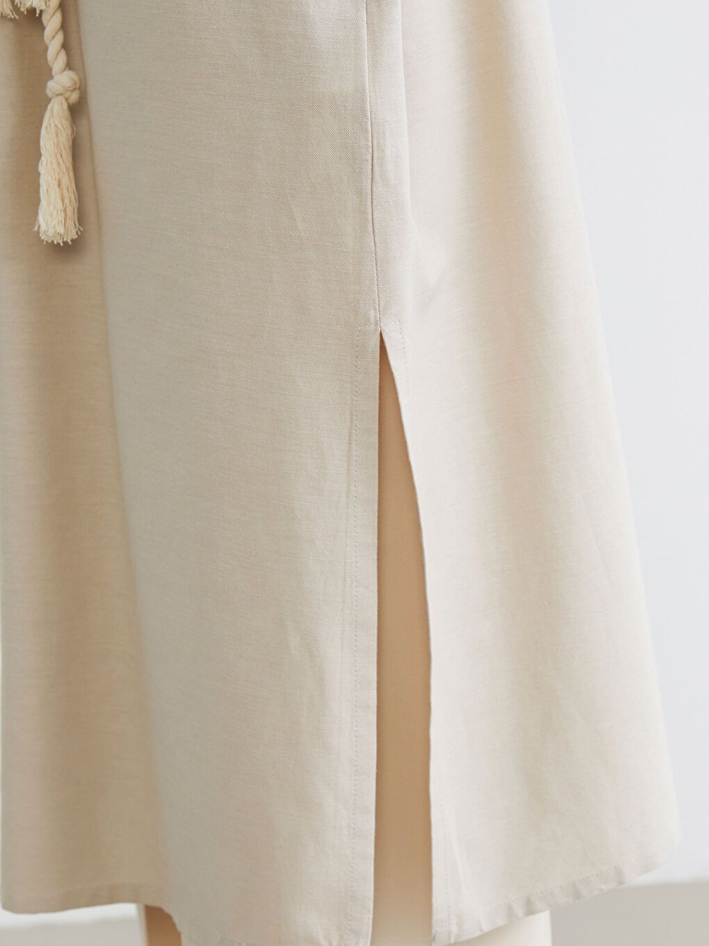 Ženski kimono od mešavine lana oversize kroja-2