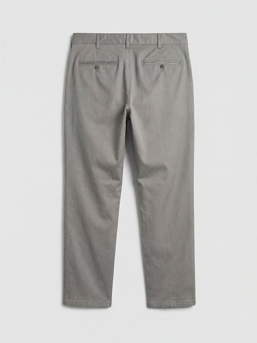 Gri Dar Kalıp Erkek Chino Pantolon-5