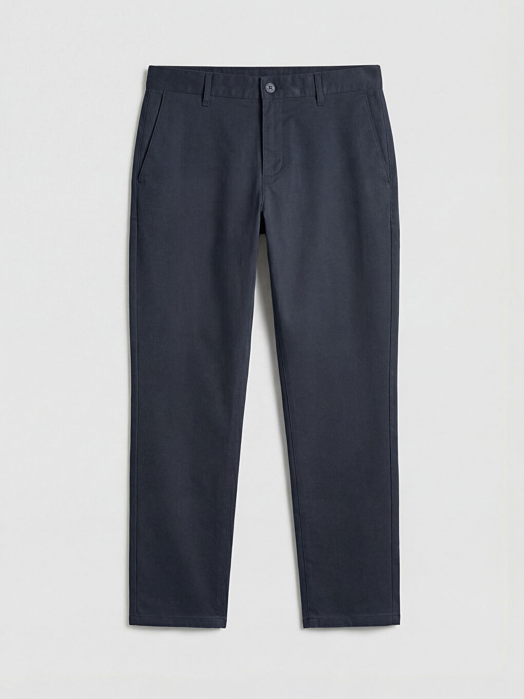 Lacivert Dar Kalıp Erkek Chino Pantolon-4