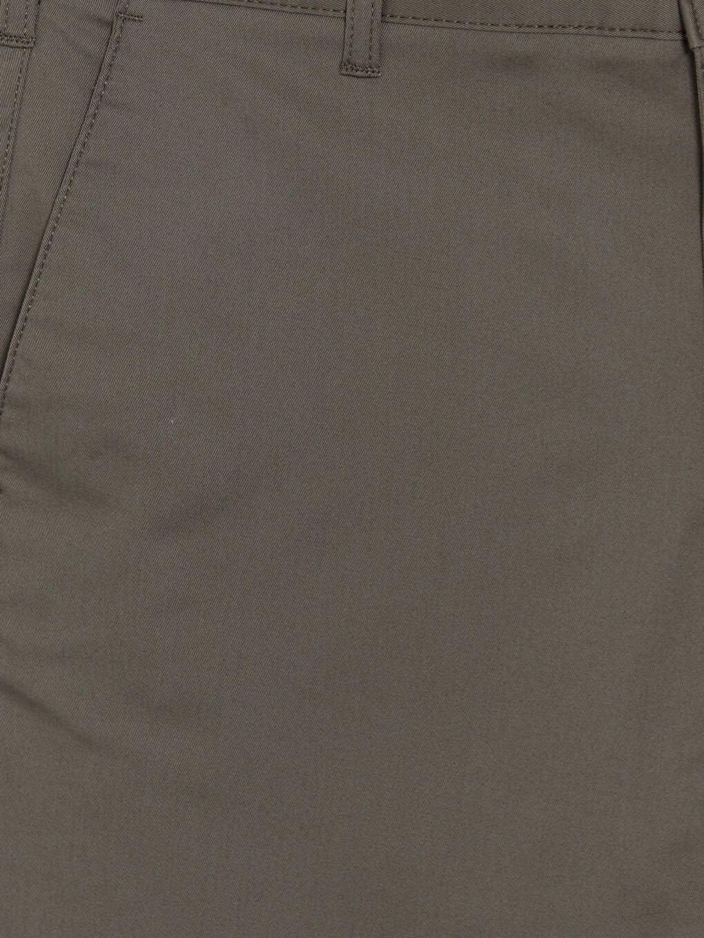 Haki Dar Kalıp Erkek Chino Pantolon-6