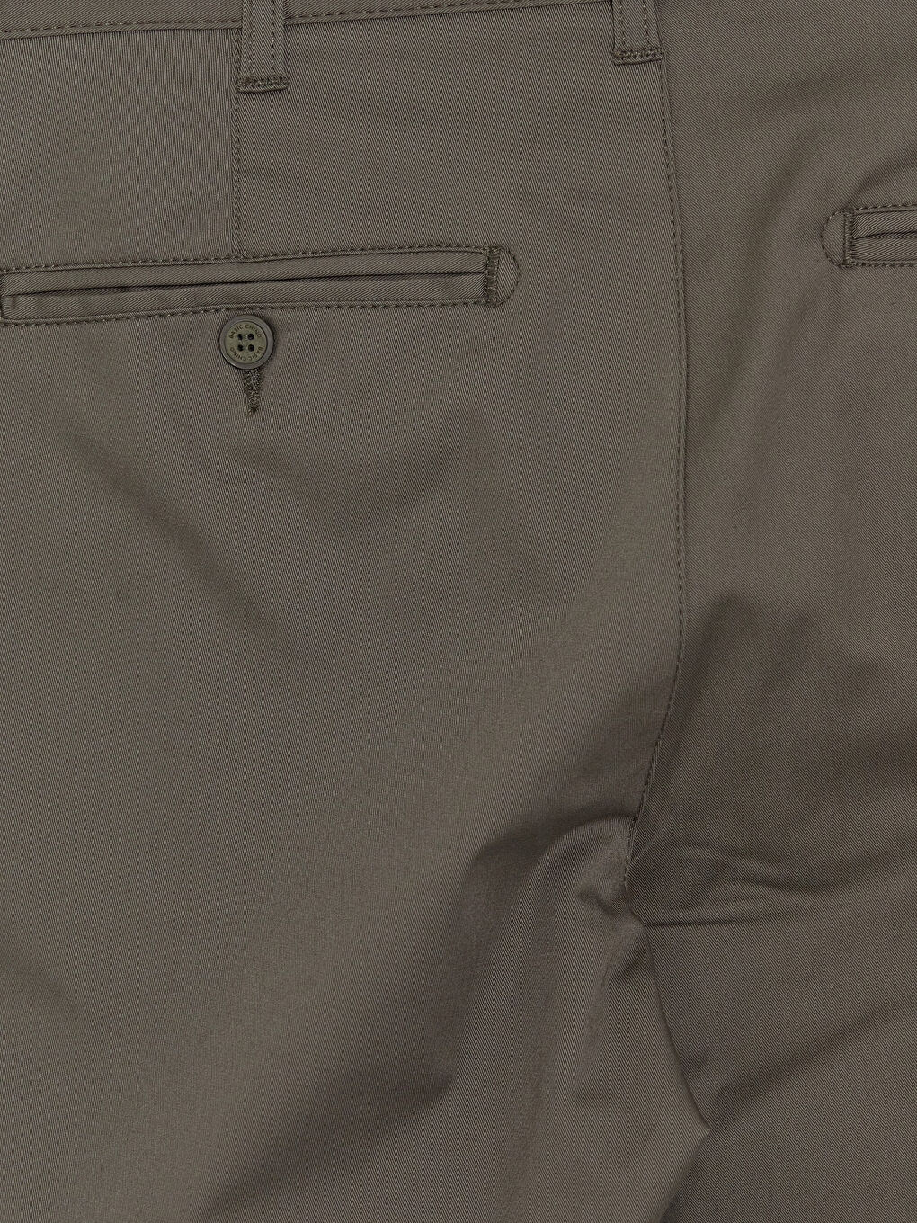 Haki Dar Kalıp Erkek Chino Pantolon-7