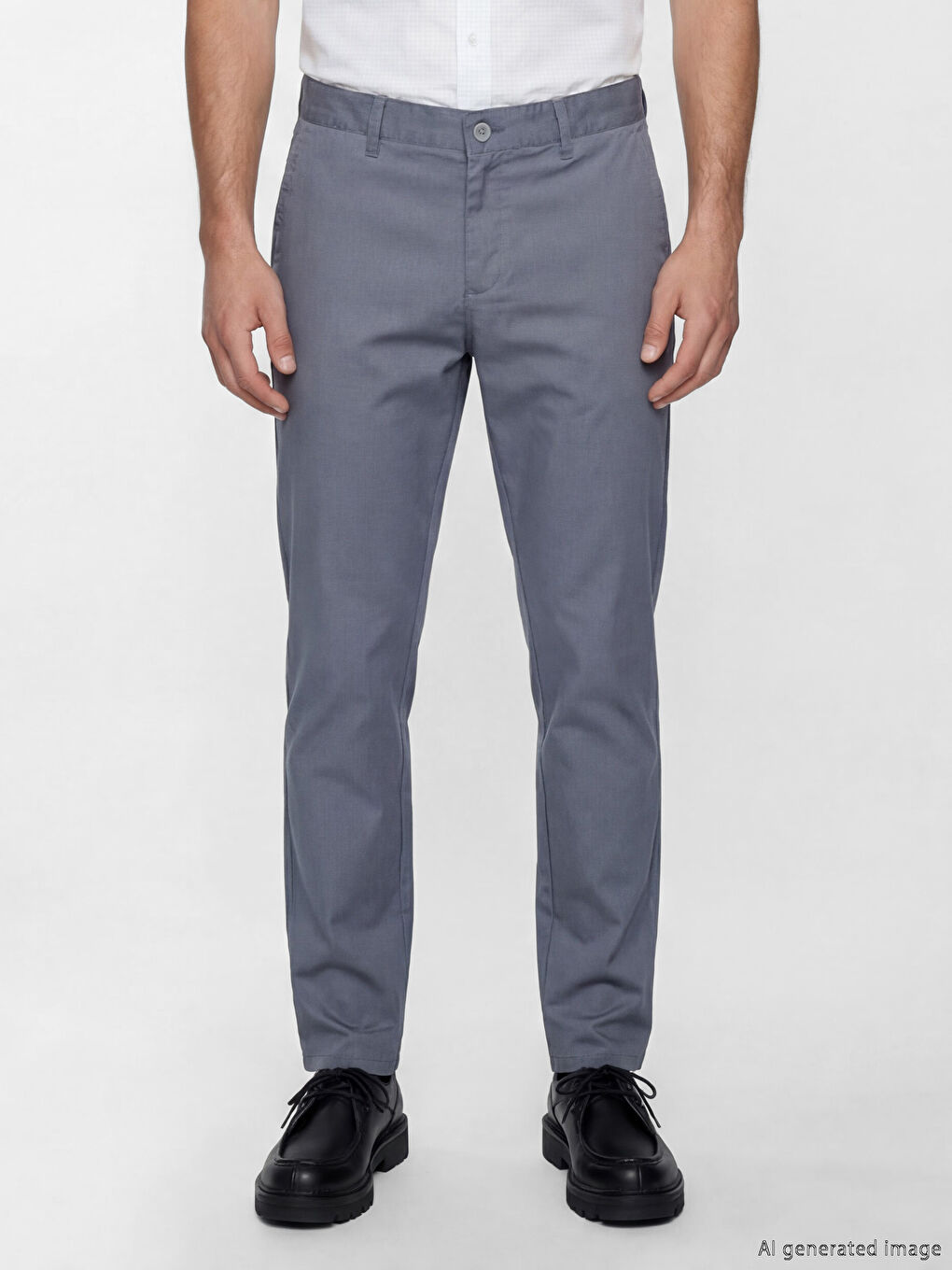 İndigo Dar Kalıp Erkek Chino Pantolon-1