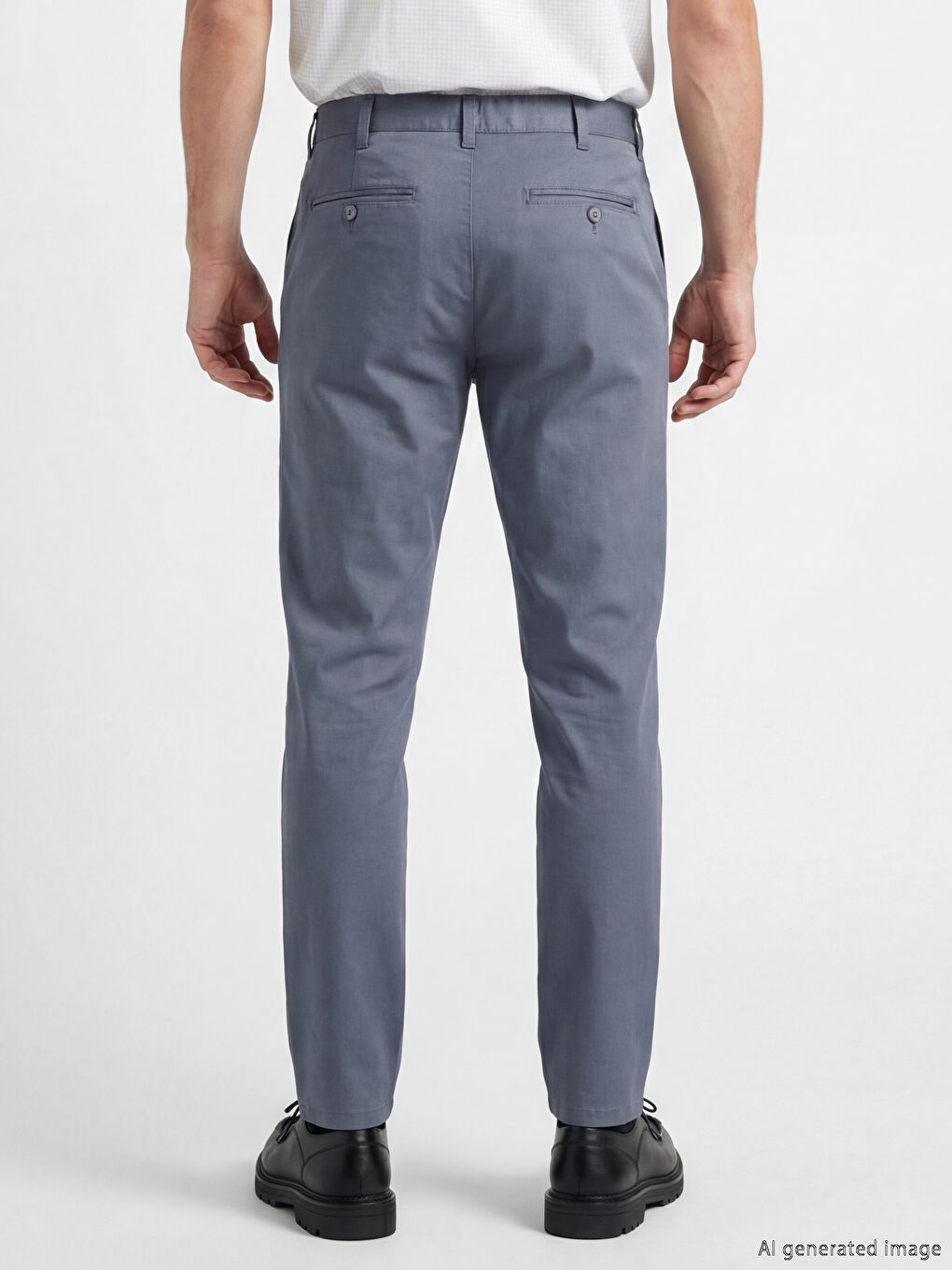 İndigo Dar Kalıp Erkek Chino Pantolon-2