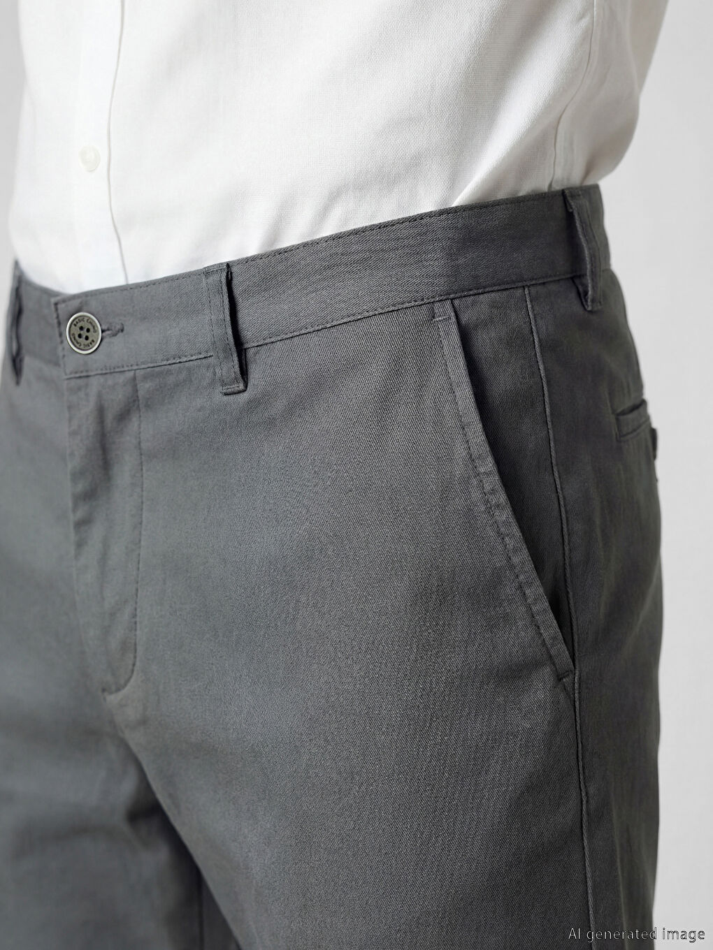 Yeşil Dar Kalıp Erkek Chino Pantolon-2