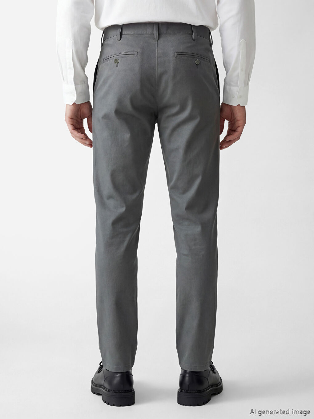 Yeşil Dar Kalıp Erkek Chino Pantolon-3