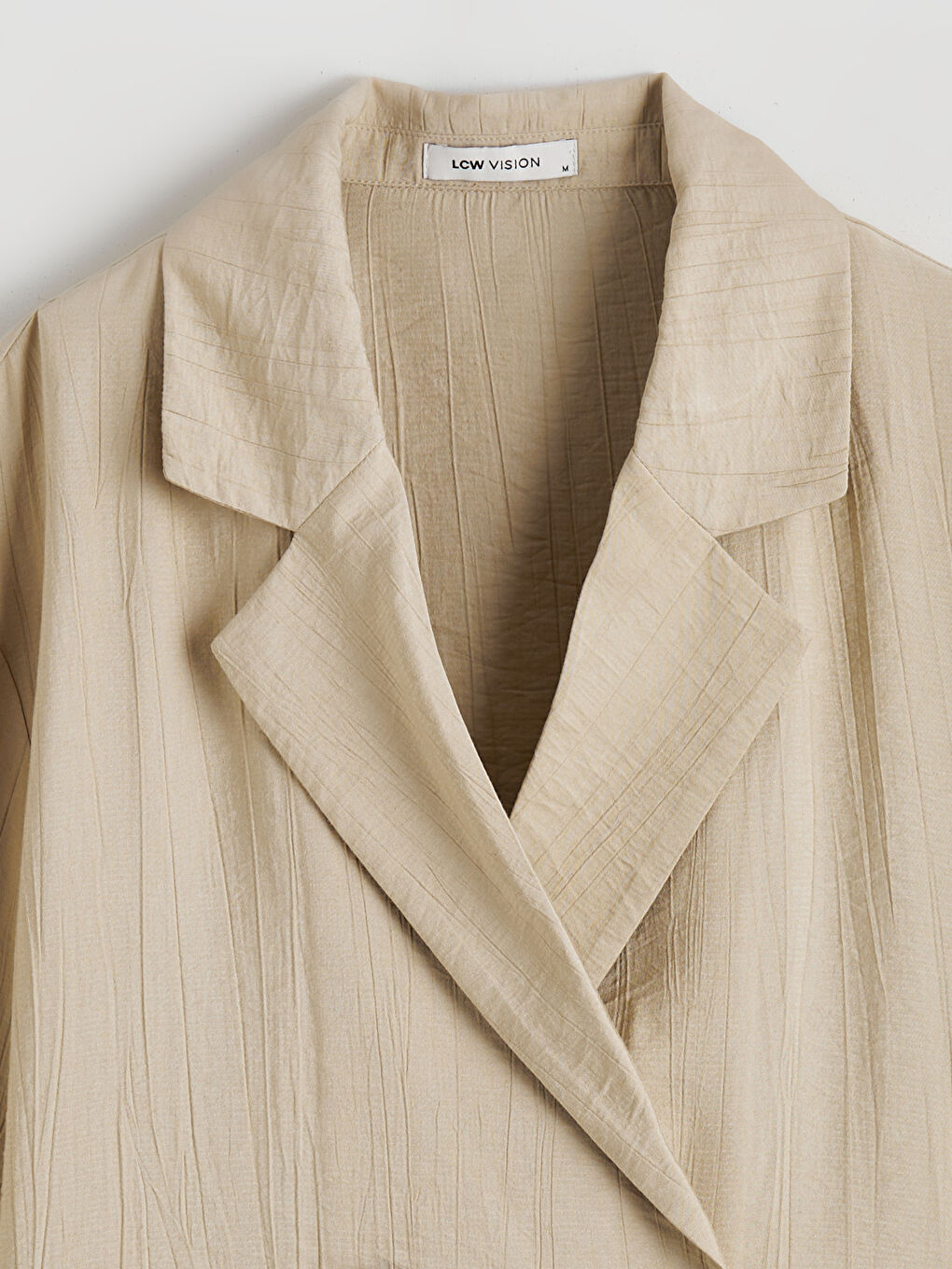 Double Breasted Textured Women's Blazer Jacket-5