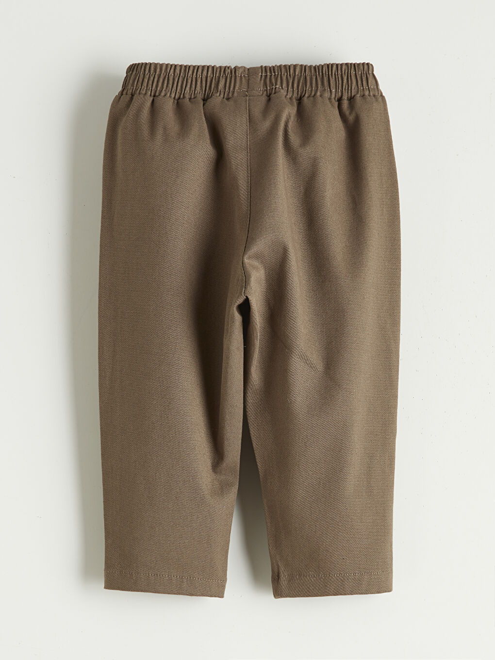 Kahverengi Beli Lastikli Erkek Bebek Pantolon-1