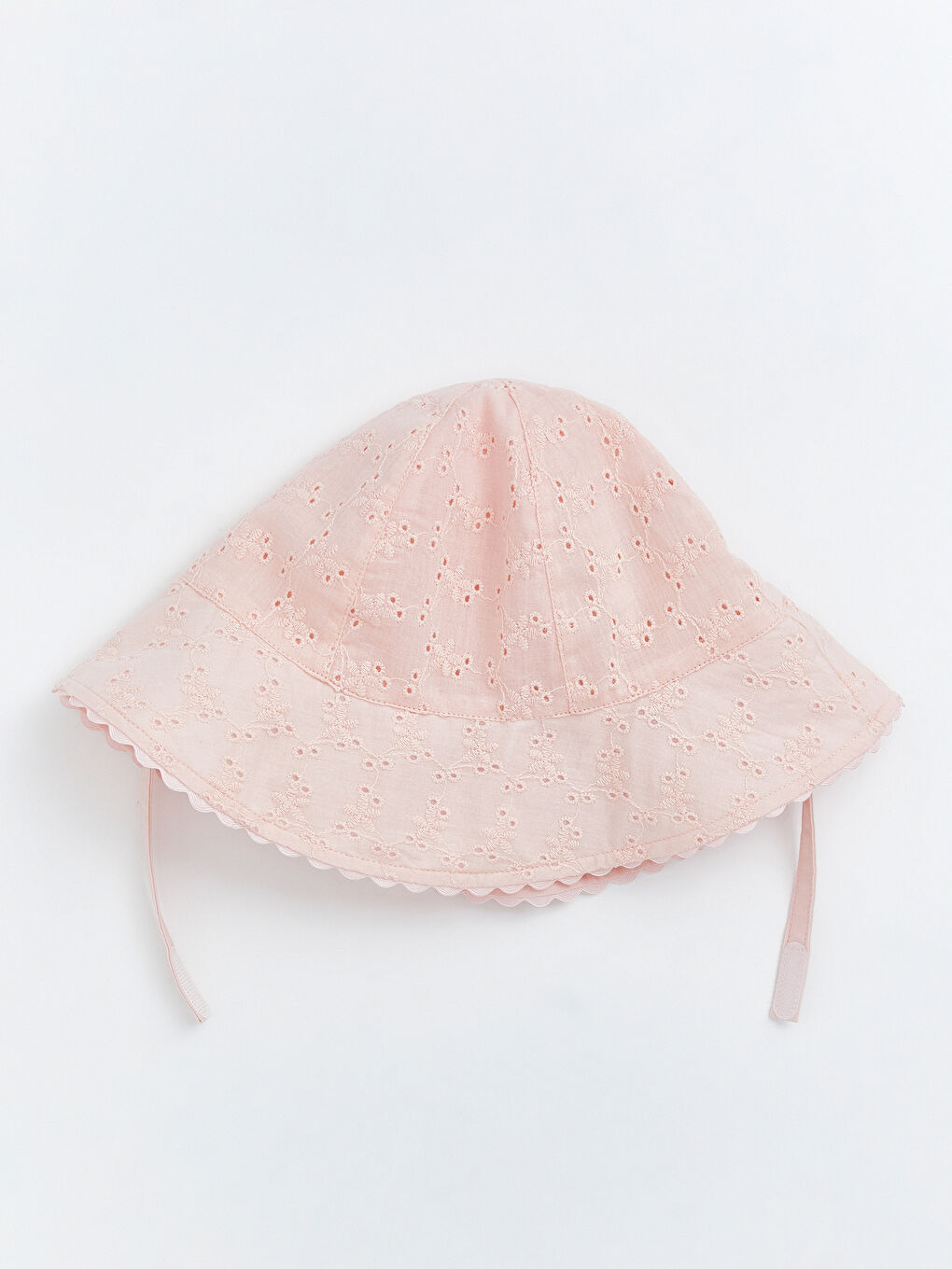 Cvetno vezani šešir uskog oboda za bebu devojčicu-1