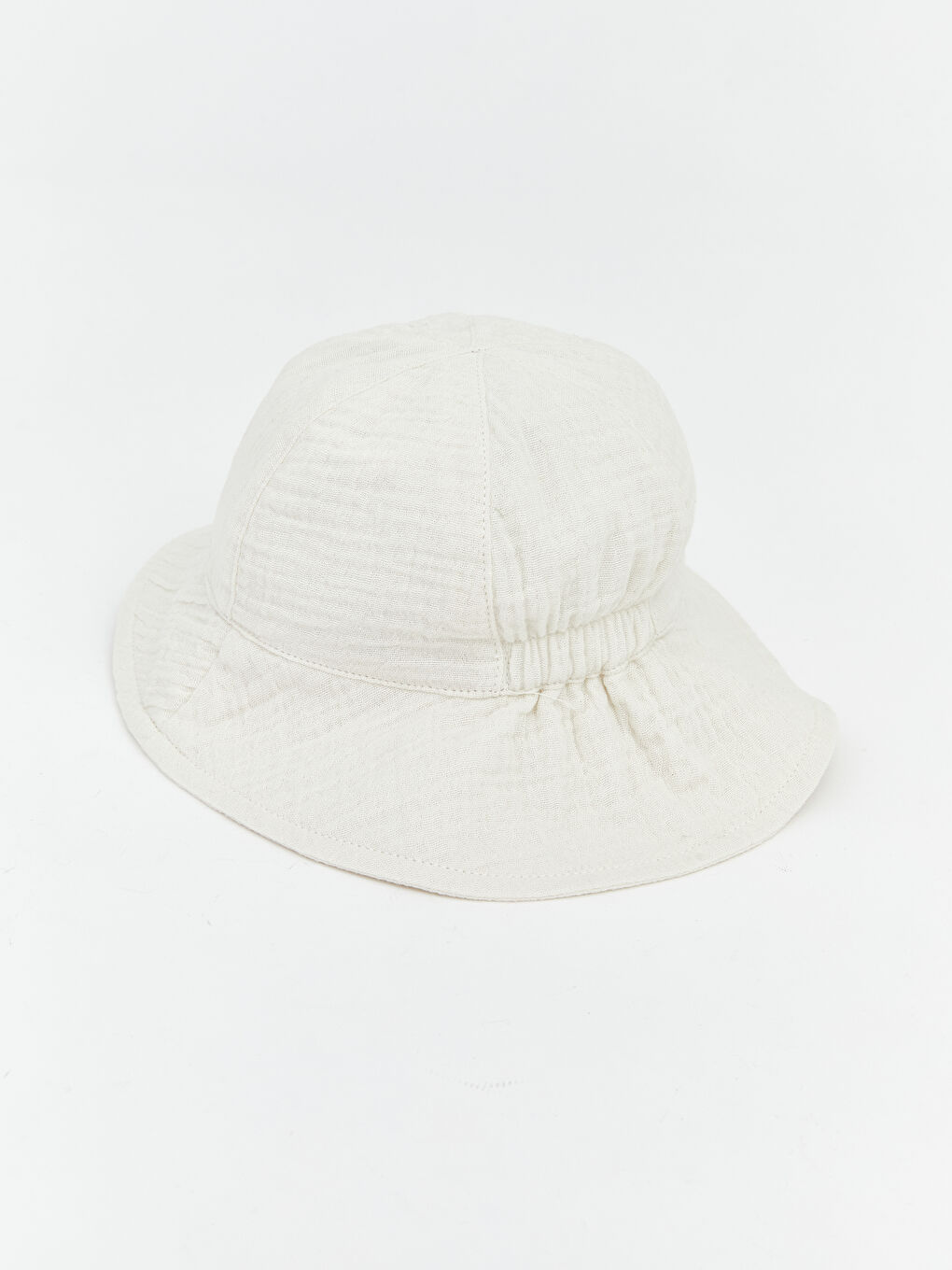 Beyaz Kız bebek Fötr Şapka-2