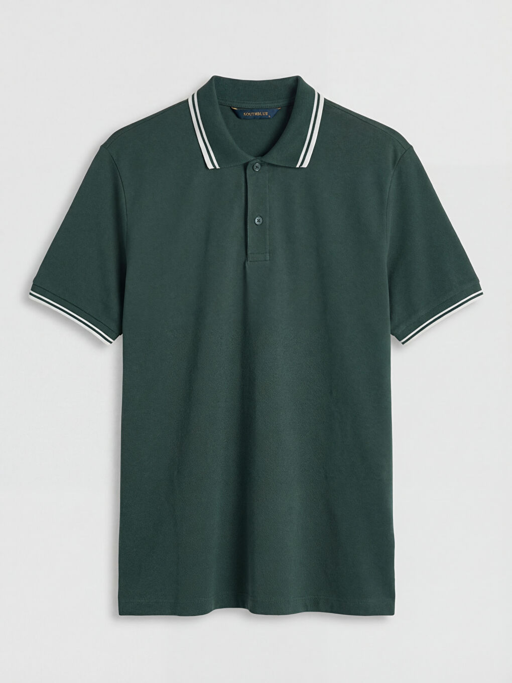 Yeşil Polo Yaka Erkek Pike Tişört-4