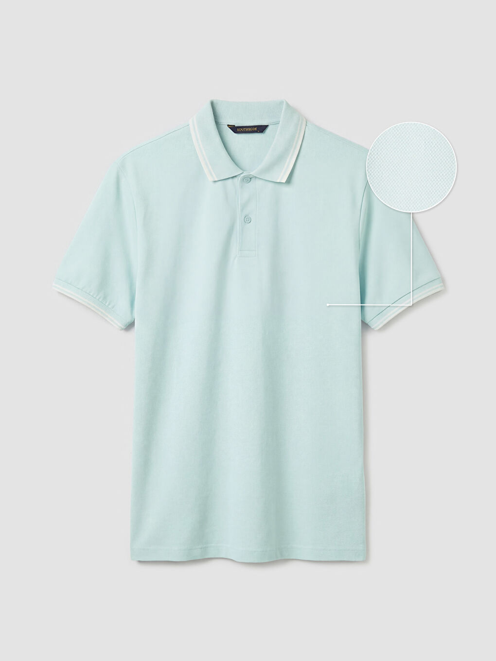 Mavi Polo Yaka Erkek Pike Tişört