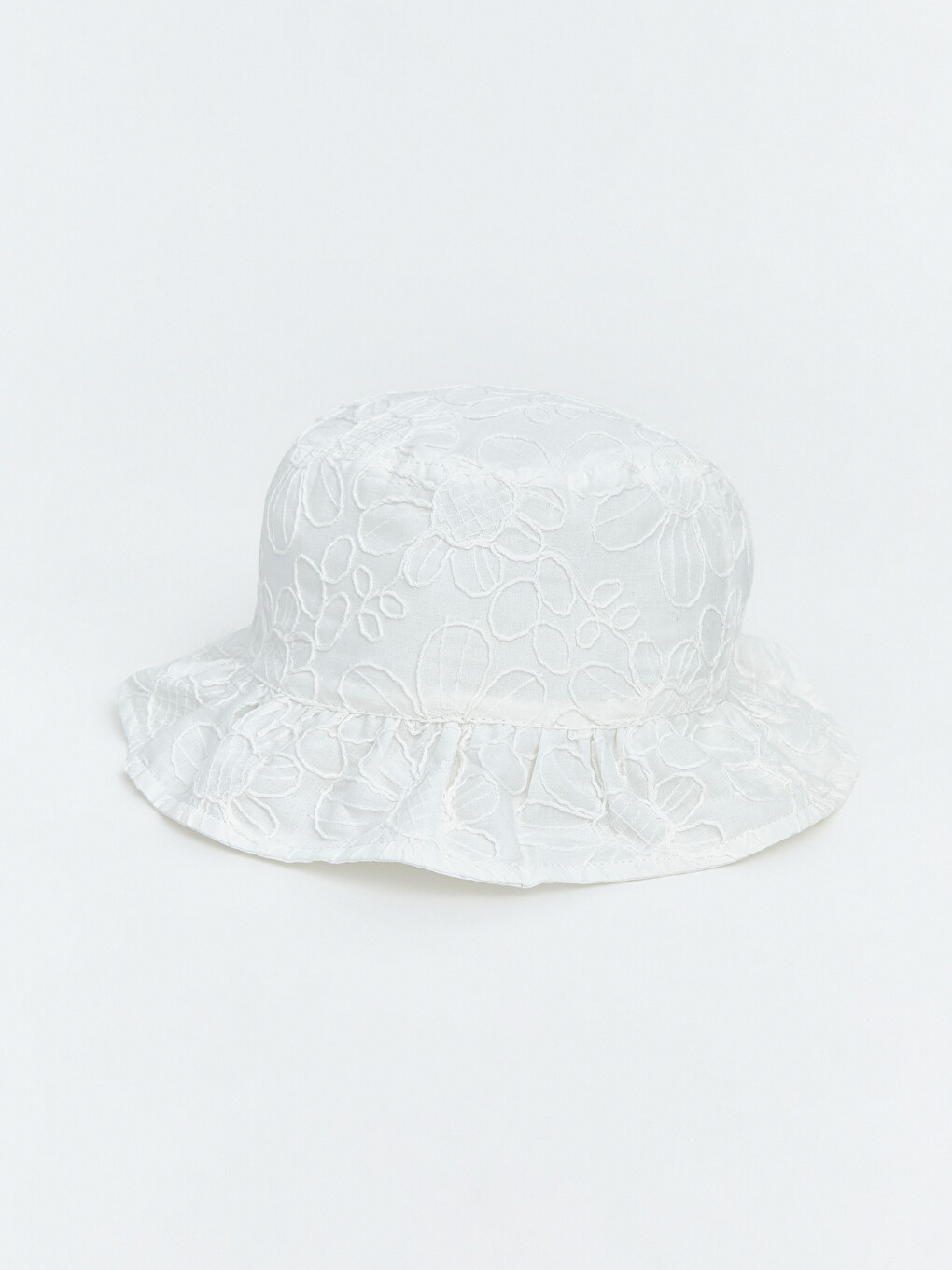 Baby Girl Ecru Bucket Hat